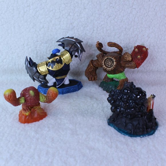 Skylanders Figures Lot of 4 Tree‎ Rex Flameslinger Gill Grunt Eruptor Toy - Picture 8 of 10